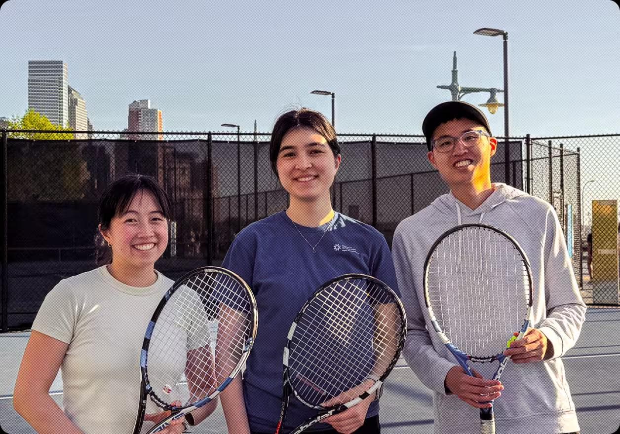 Tennis along the Hudson River